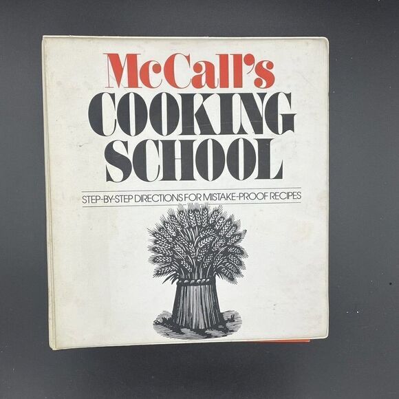 McCalls Cooking School Step By Step Cookbook Cook Book 3 Ring Binder 1983 - Picture 1 of 6